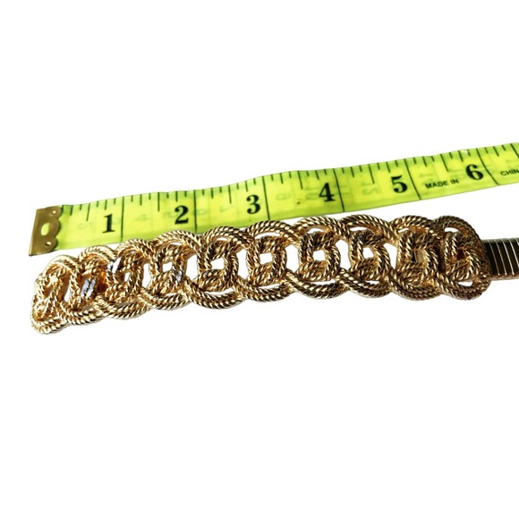 Gold Plated Chain Design Stretchable Belt B81 - Picture 2 of 7
